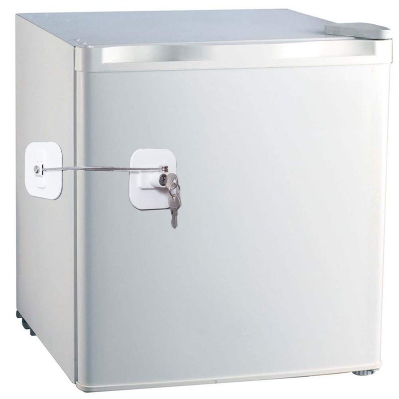BAOWEIJD Fridge Lock,Refrigerator Locks,Freezer Lock with Key for Child Safety,Locks to Lock Fridge and Cabinets,White Fridge Lock - Image 3